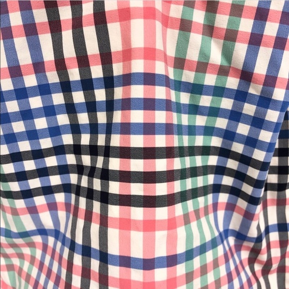 NWT J. Crew multicolor checked one piece swim - Picture 5 of 6